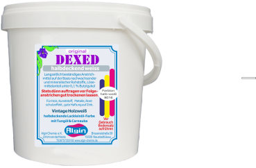 Fasersichtanstrich Weißlasur Leinölfirnis weiß 5 Liter halbdeckende Ölfarbe